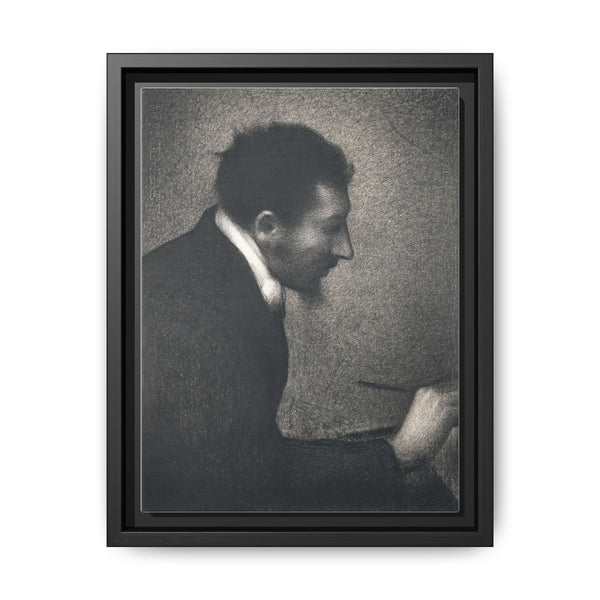 Aman-Jean, Portrait of Edmond Francois Aman-Jean (ca. 1882–1883) by by Georges Seurat