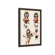 Hopi Katcinas - Piokot Turkwinu Turkwinu Mana (1895) drawn by the native people from the book of Jesse Walter Fewkes (1850–1930) - NOMADEN ART GALLERY