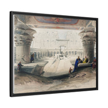 Ancient Egypt Art Print: Edfou Temple Portico View by David Roberts - Wall Art Canvas Print