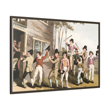 Illustration of riding the stang from The Costume of Yorkshire (1814) by George Walker