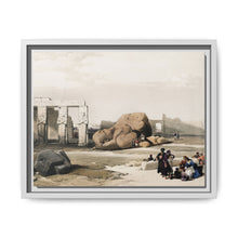 Fragment of the Great Colossi at the Memnonium Thebes illustration by David Roberts (1796–1864) - NOMADEN ART GALLERY