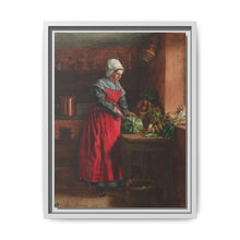 A Cook in a Red Apron in the Inn at Vaugirard (1862) by Léon Bonvin - NOMADEN ART GALLERY