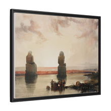 Statues of Memnon at Thebes during the inundation illustration by David Roberts (1796–1864)