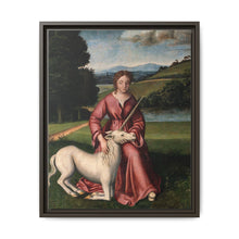 A virgin and a unicorn; representing chastity - NOMADEN ART GALLERY