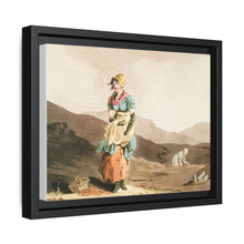 Illustration of the cranberry girl from The Costume of Yorkshire (1814) by George Walker