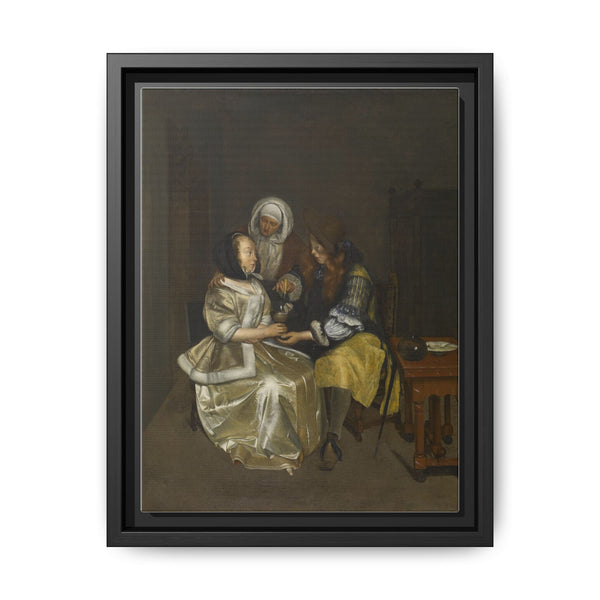 A Glass of Lemonade (ca. 1664 (Baroque)) by Gerard Terborch II and Workshop of Gerard Terborch II - NOMADEN ART GALLERY