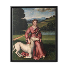 A virgin and a unicorn; representing chastity - NOMADEN ART GALLERY