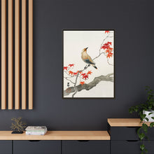 Japanese plague bird on maple (1900 - 1936) by Ohara Koson