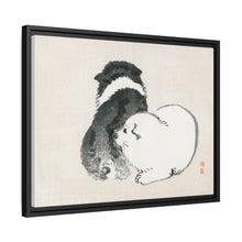 Black and white puppies by Kōno Bairei (1844-1895).