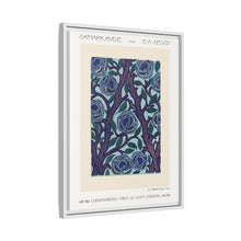 Flower pattern Art Deco stencil print in oriental style