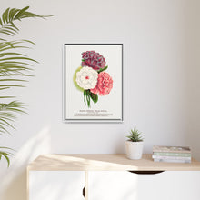 Double Althea in 3 colors lithograph. Digitally enhanced from our own original 1900 edition plates of Botanical Specimen published by Rochester Lithographing