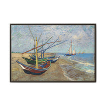 Vincent van Gogh's Fishing Boats on the Beach at Saintes-Maries (1888) - NOMADEN ART GALLERY