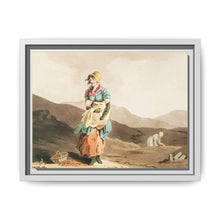 Illustration of the cranberry girl from The Costume of Yorkshire (1814) by George Walker - NOMADEN ART GALLERY