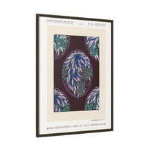 Patrón de árboles frutales Estampado pochoir Art Nouveau en estilo oriental. Original de nuestra propia edición de 1914 de Samarkande.