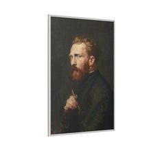Framed Matte Canvas Wall Art - Vintage Portrait of Artist - NOMADEN ART GALLERY