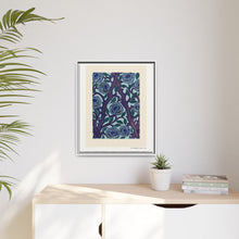 Flower pattern Art Deco stencil print in oriental style