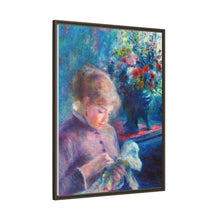 Mujer joven cosiendo (1879) de Pierre-Auguste Renoir.