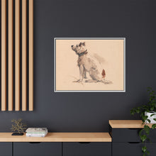A Terrier, Sitting, Facing Left