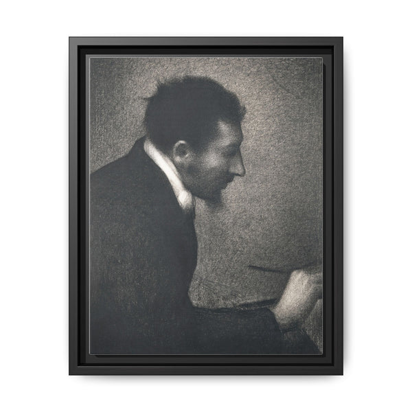 Aman-Jean, Portrait of Edmond Francois Aman-Jean (ca. 1882–1883) by by Georges Seurat
