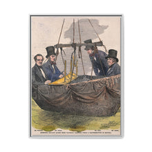 Four men in the basket of a balloon by Mayall. - NOMADEN ART GALLERY