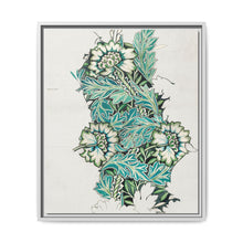 William Morris's Watercolour, woven fabric design: Anemone (1876) - NOMADEN ART GALLERY