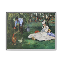 The Monet Family in Their Garden at Argenteuil (1874) by Édouard Manet - NOMADEN ART GALLERY