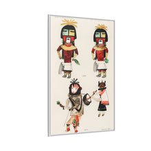 Hopi Katcinas - Piokot Turkwinu Turkwinu Mana (1895) drawn by the native people from the book of Jesse Walter Fewkes (1850–1930) - NOMADEN ART GALLERY