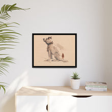 A Terrier, Sitting, Facing Left