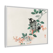 Black-capped chickadee by Kōno Bairei (1844-1895)