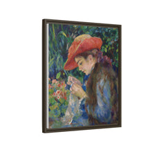Marie-Thérèse Durand-Ruel cosiendo (1882) de Pierre Auguste Renoir 