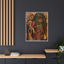 Saint Katherine of Alexandria before the Roman Emperor by Nicolás Solano