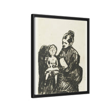 Nodriza con niño / La madre y el niño que llora (1902) de Edvard Munch. 