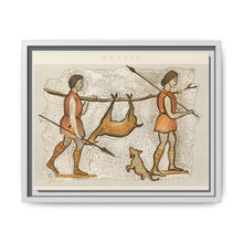 Hunter-Gatherer Mosaic: Vintage Encyclopaedia Art (1891) - NOMADEN ART GALLERY