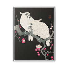 Two cockatoo and plum blossom (1925 - 1936) by Ohara Koson