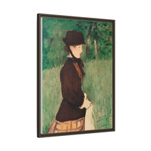 Mujer joven en un jardín (Jeune femme dans un jardin), (1879) de Édouard Manet