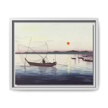 Boats and setting sun (1900 - 1936) by Ohara Koson - NOMADEN ART GALLERY