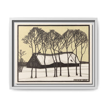 Farm in the snow (1918) by Julie de Graag - NOMADEN ART GALLERY
