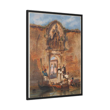 Monks Buying Fish before the Portal of the Madonna della Misericordia (1855) by Ludwig Johann Passini