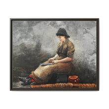 A Fishergirl Baiting Lines (1881) by Winslow Homer - NOMADEN ART GALLERY