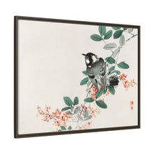 Black-capped chickadee by Kōno Bairei (1844-1895)