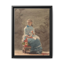 Young Woman Sewing (1876) by Winslow Homer - NOMADEN ART GALLERY