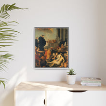 Saint Francis Xavier preaching and healing. Oil painting after Peter Paul Rubens.