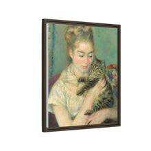 La mujer con el gato de Pierre-Auguste Renoir (c. 1875)