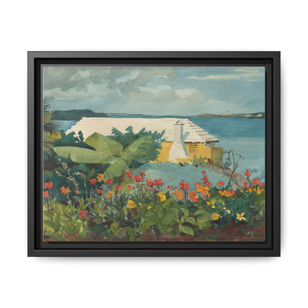 Flower Garden and Bungalow, Bermuda by Winslow Homer - NOMADEN ART GALLERY