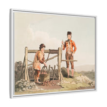 Illustration of the ruddle pit from The Costume of Yorkshire (1814) by George Walker