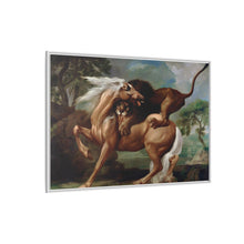 A Lion Attacking a Horse (1762) by George Stubbs.