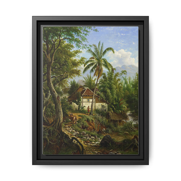 Landschap in Nederlands-Indie (1858 - 1900) by Maurits E H R van den Kerkhoff. - NOMADEN ART GALLERY
