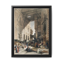 Bazaar of the silk mercers, Cairo illustration by David Roberts (1796–1864) - NOMADEN ART GALLERY