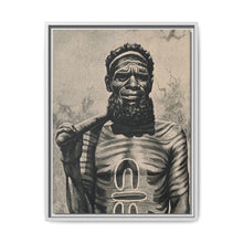 A shaman or medicine man with extensive body painting, Worgaia, Central Australia - NOMADEN ART GALLERY