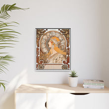 Alphonse Maria Mucha's Zodiaque or La Plume (ca. 1896–1897). Famous Art Nouveau artwork